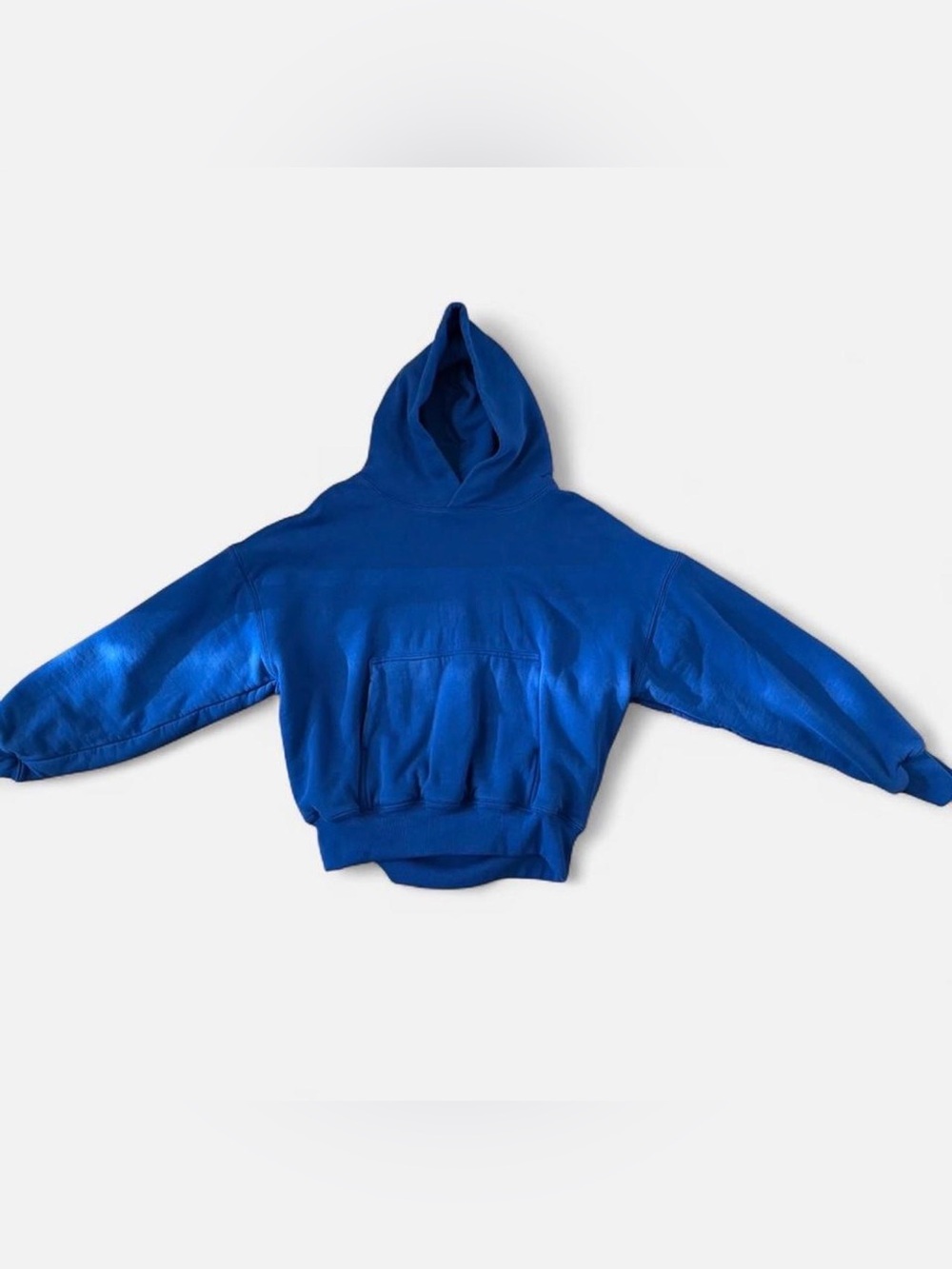 blue cropped hoodie